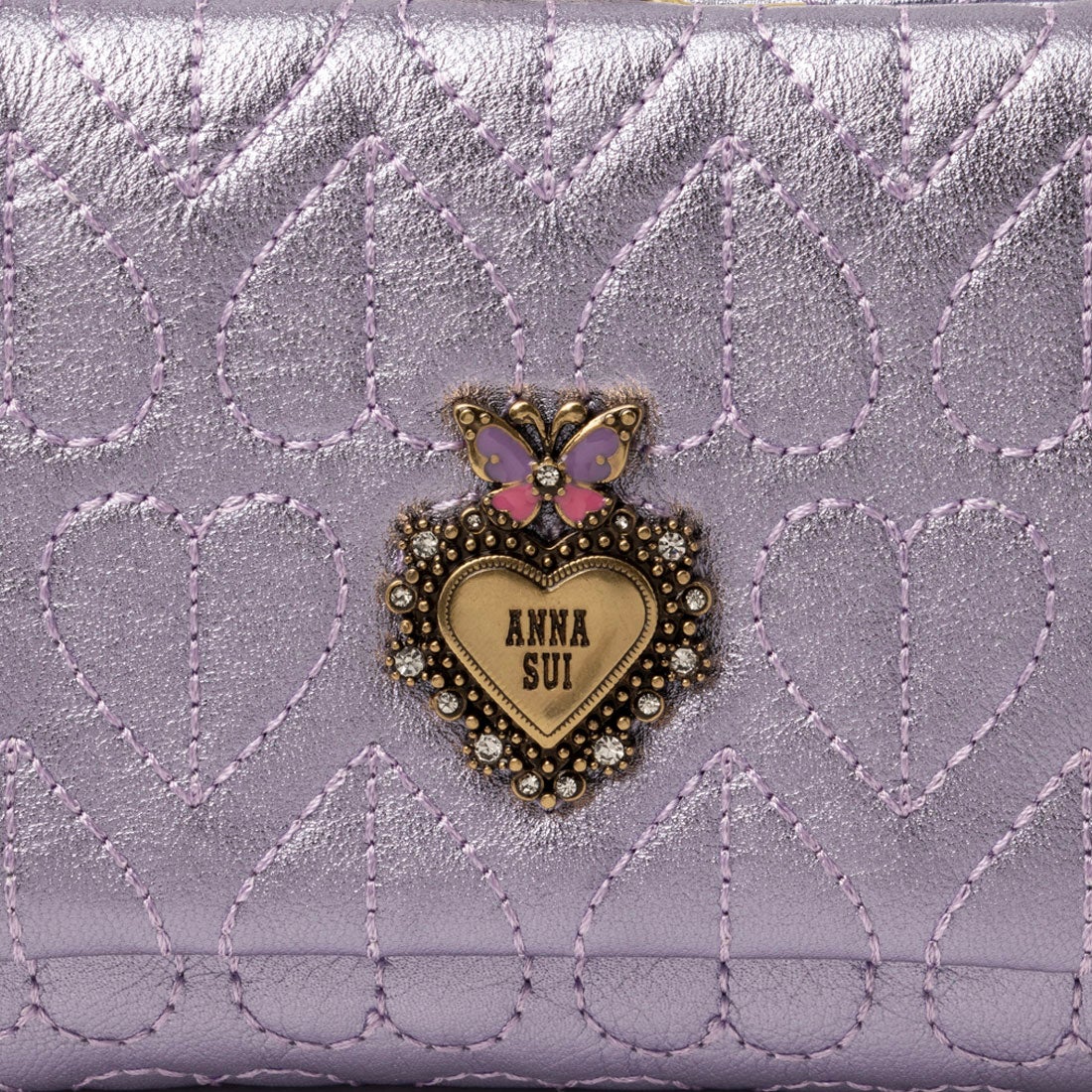 アナスイ ANNA SUI ドリーミー 口金二つ折り財布 （パープル） -人気