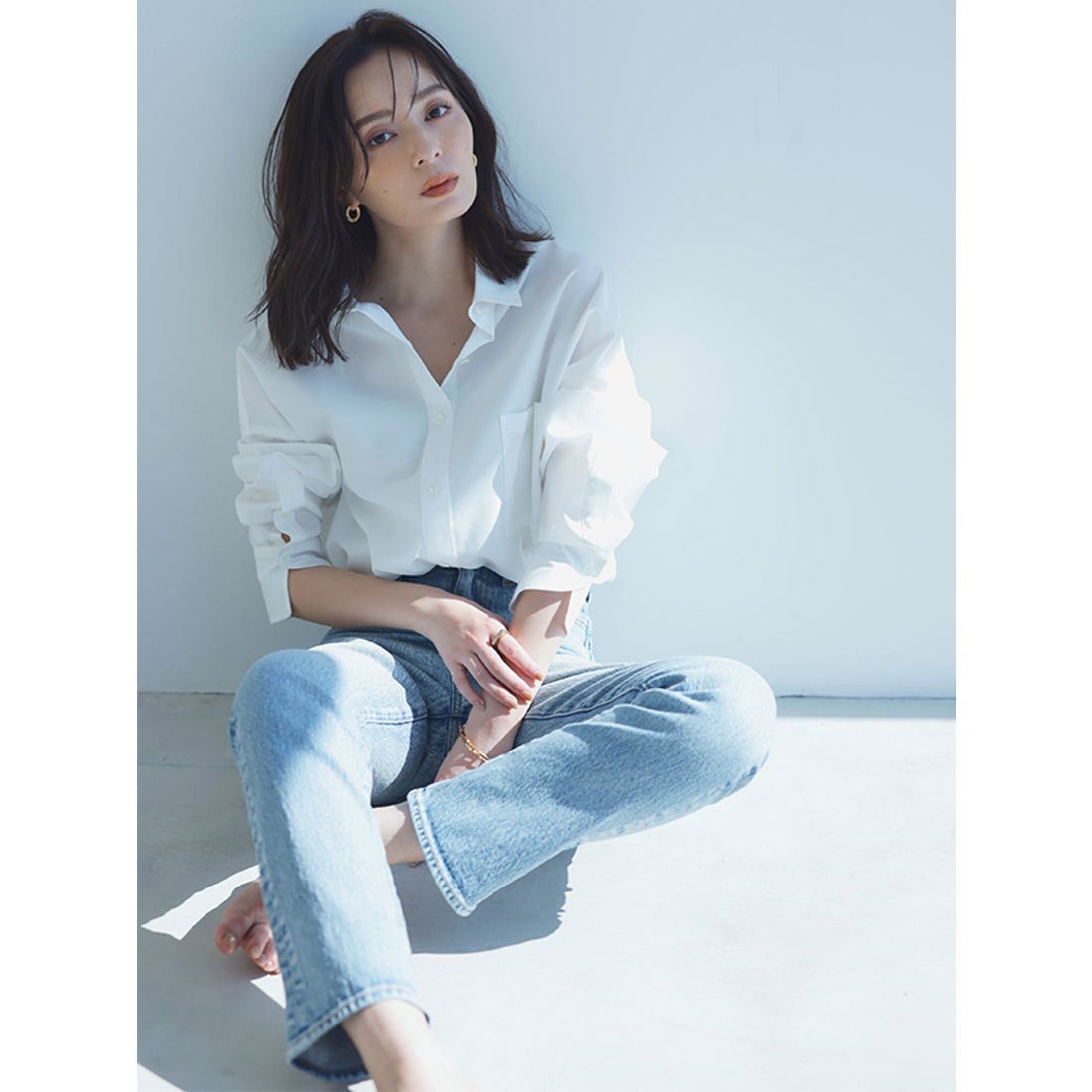 アニュアンス anuans スタンダードシャツ （YELLOW） - ファッション