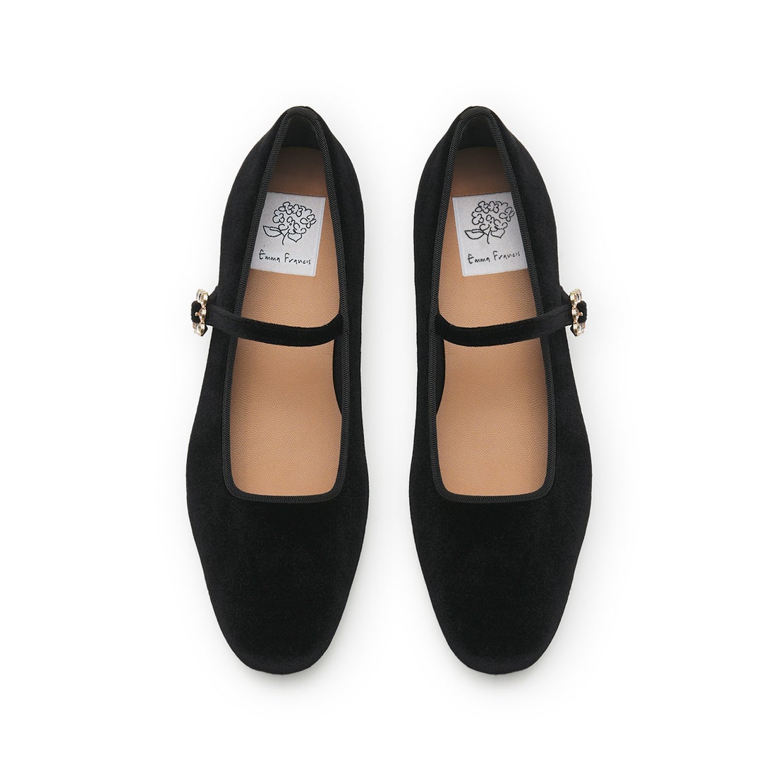 美品】エマフランシス メリージェーン フラットパンプス22センチ Flat