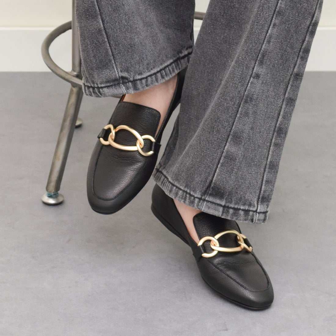 ファビオルスコーニ FABIO RUSCONI ラウンドトウサケットシューズ