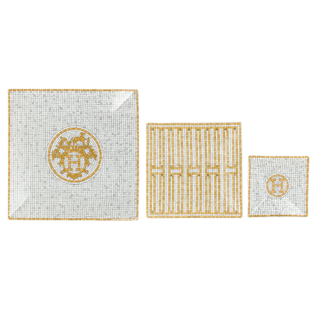 エルメス Hermes スクエアプレート プチカレ No1~3 モザイク 24