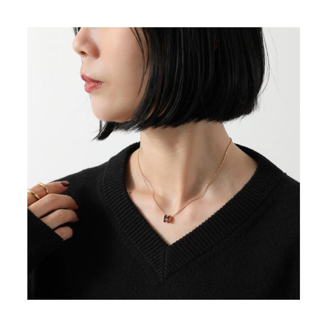 エルメス Hermes HERMES ネックレス ポップアッシュ ミニ Pop H MINI