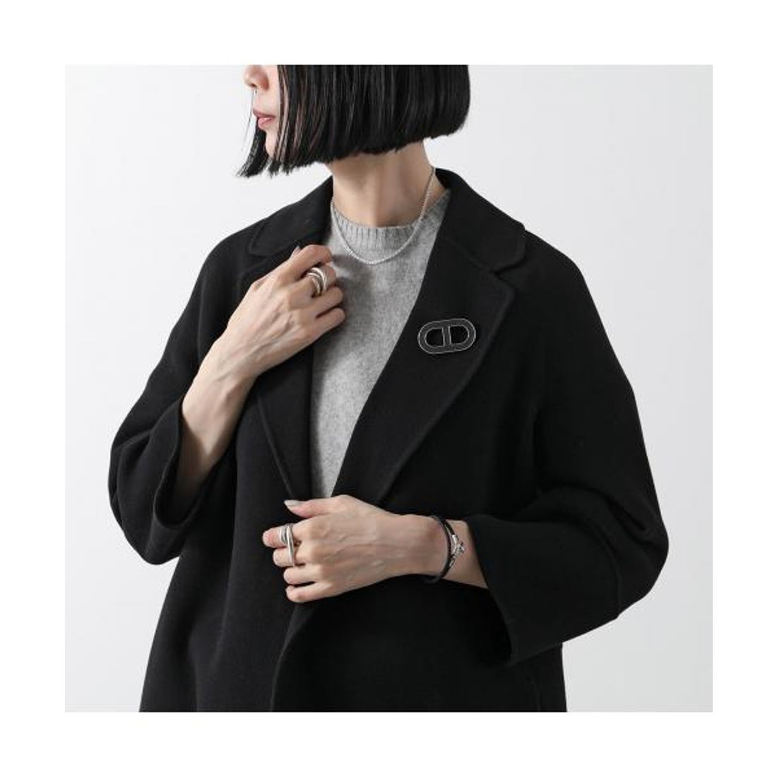 エルメス Hermes HERMES ブローチ シェーヌダンクル H500262FK バッジ