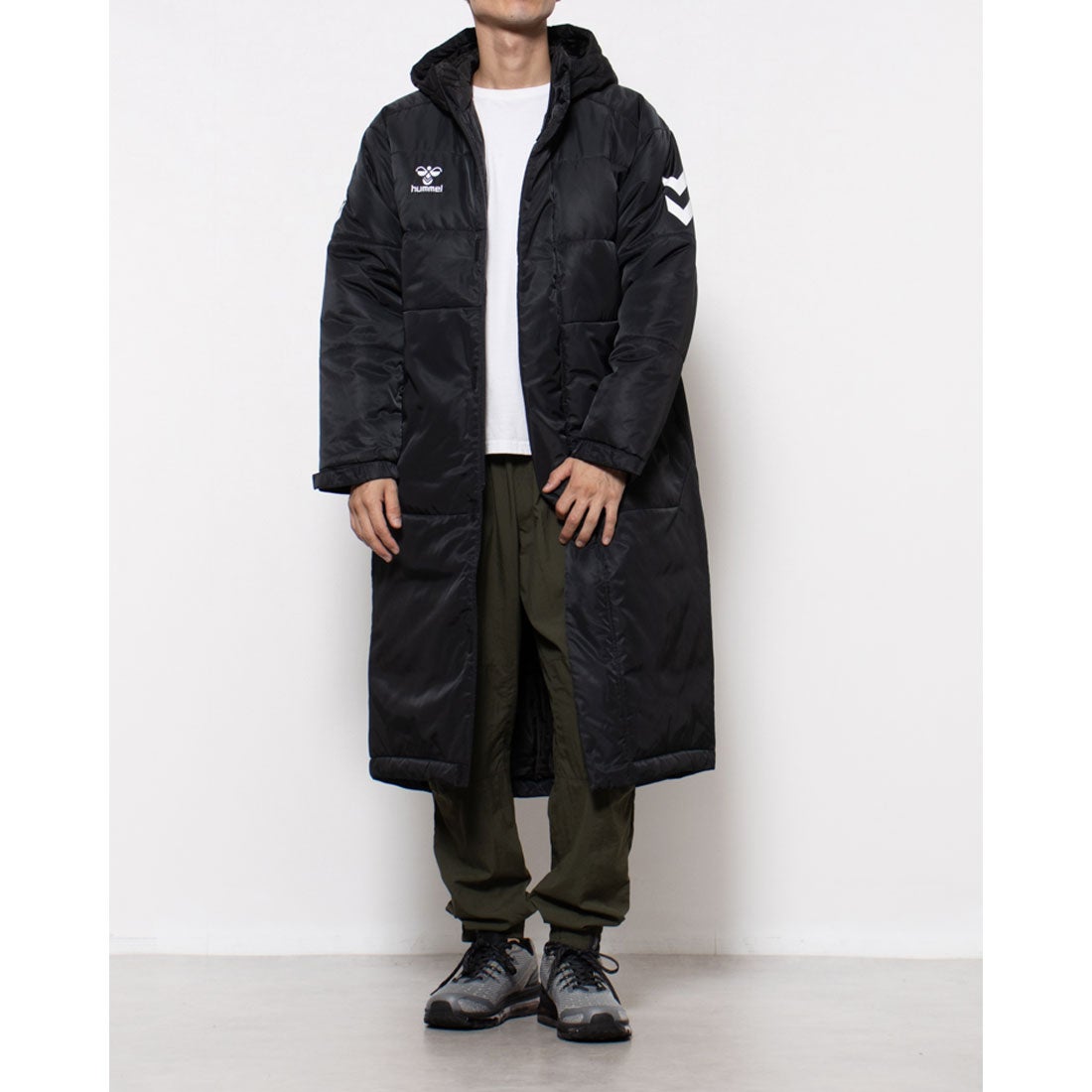 ヒュンメル hummel メンズ ベンチコート パデットロングコート HAW8110