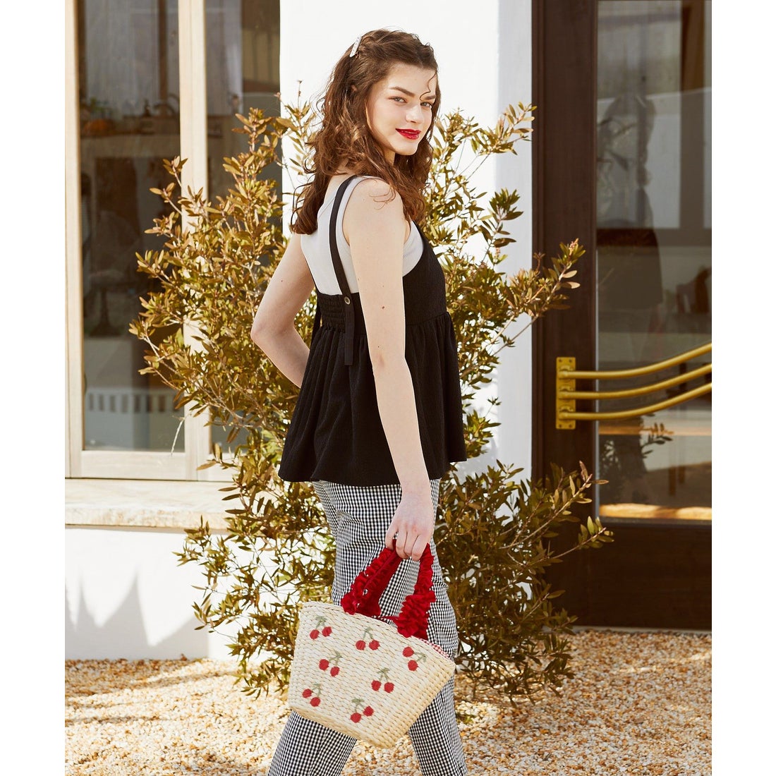 メゾン ド フルール Maison de FLEUR チェリーメイズフリルハンドル