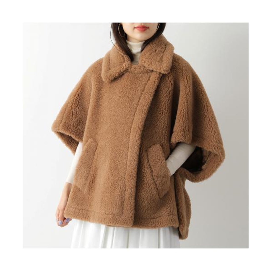 マックスマーラ Max Mara MAX MARA ケープ TEBE テディベア ファー
