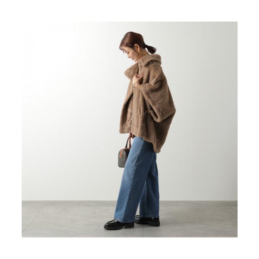 マックスマーラ Max Mara MAX MARA ポンチョ TEBE4 テディベア ケープ