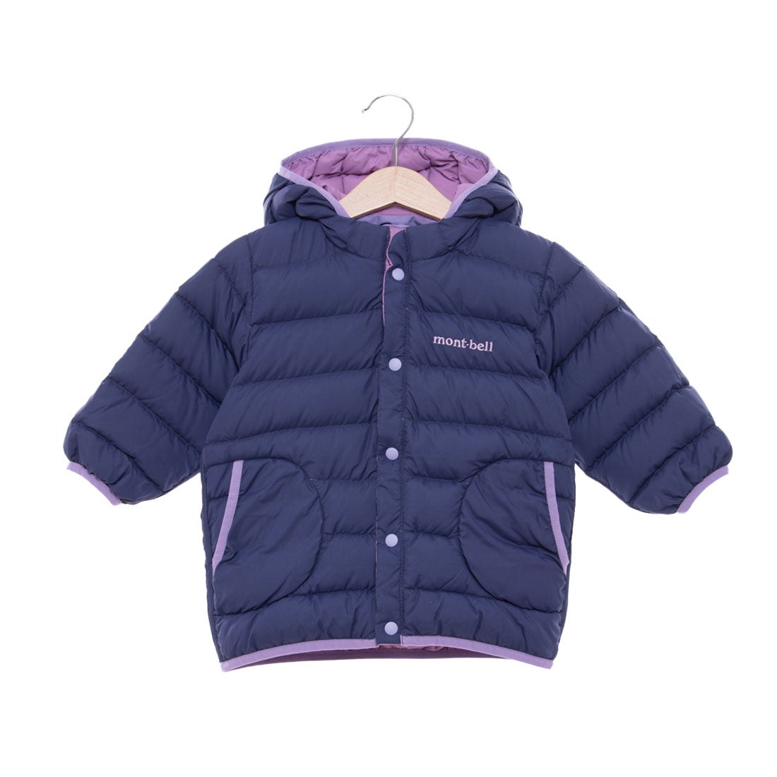 モンベル mont-bell ネージュダウン パーカ Baby's （ラベンダー