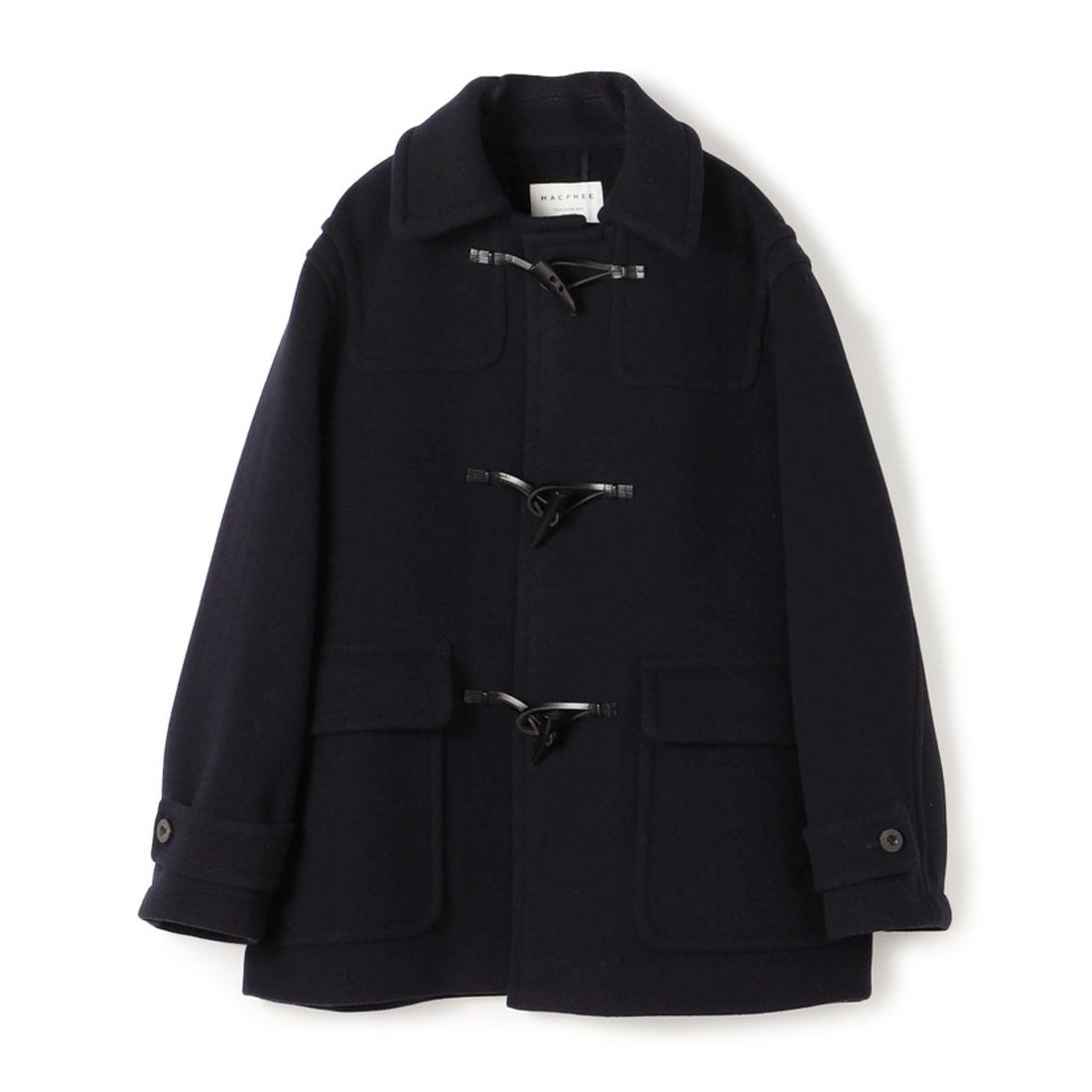 マカフィー MACPHEEウールナイロンメルトン ダッフルショートコート