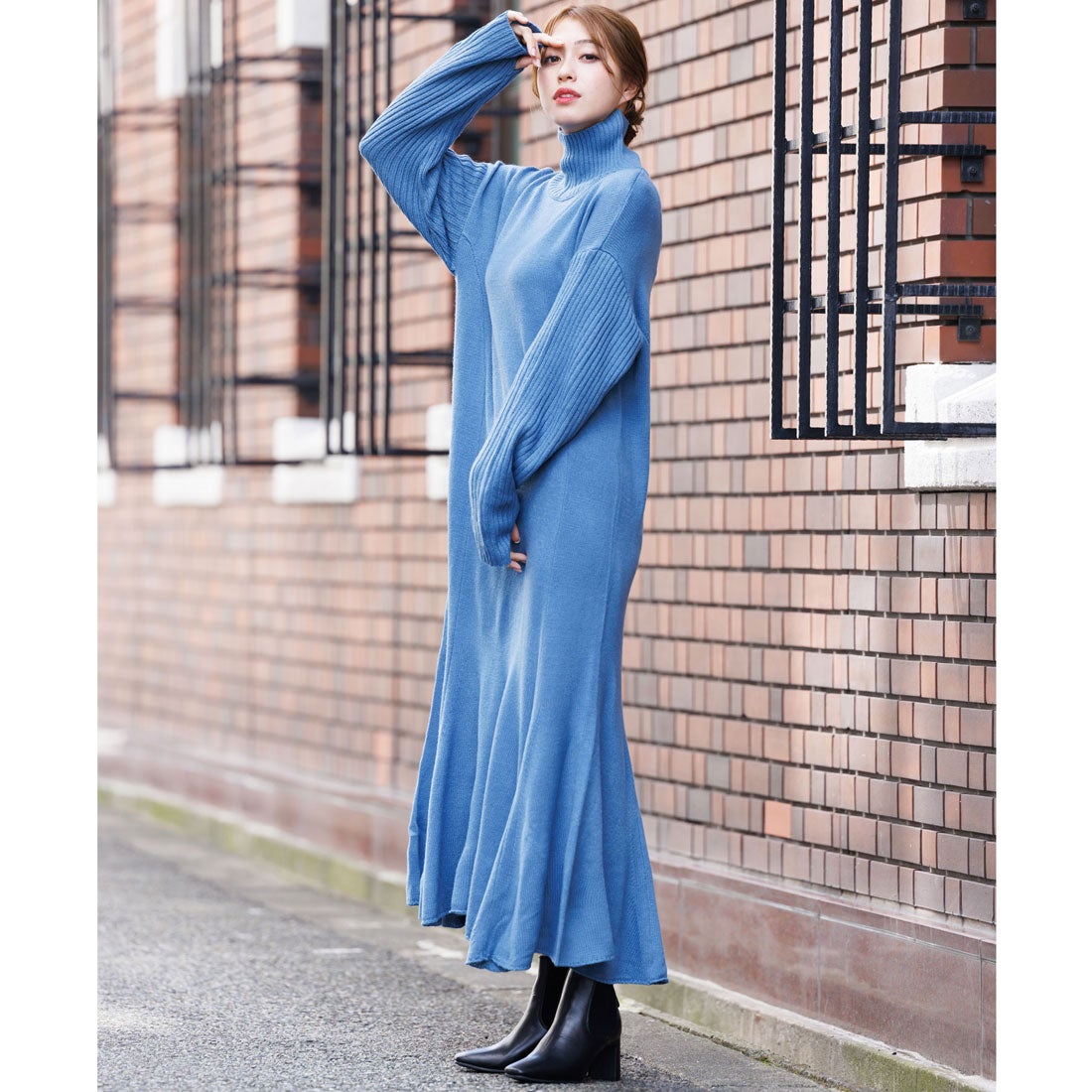 ミリアンデニ mili an deni マーメイドラインニットワンピース