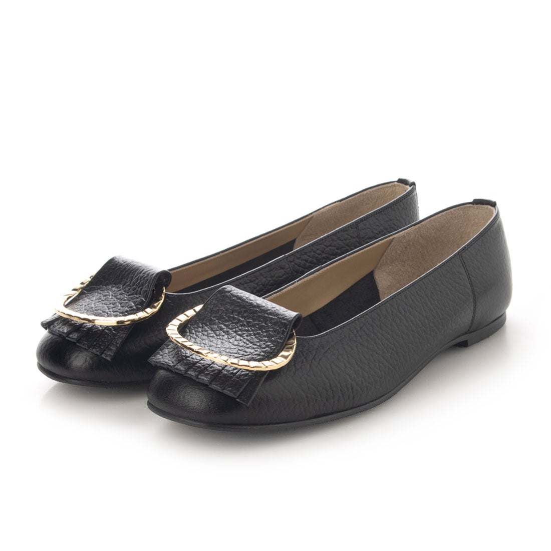 ミハマ MIHAMA カジュアルシューズ （黒型押） -靴＆ファッション通販