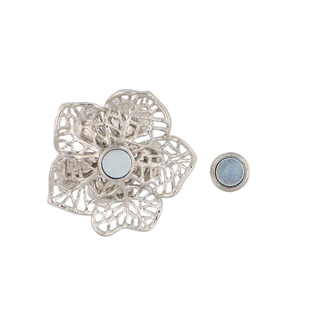 Rene ルネ ブローチ フェイクパール ビジュー シルバーカラー Rene