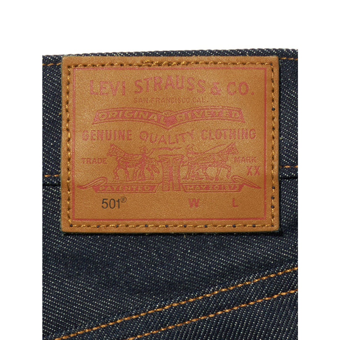 リーバイス LEVI'S 501(R)ジーンズ セルビッチ ダークインディゴ