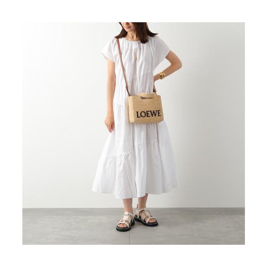 ロエベ LOEWE LOEWE かごバッグ A685B59X03 ミニトート ラフィア