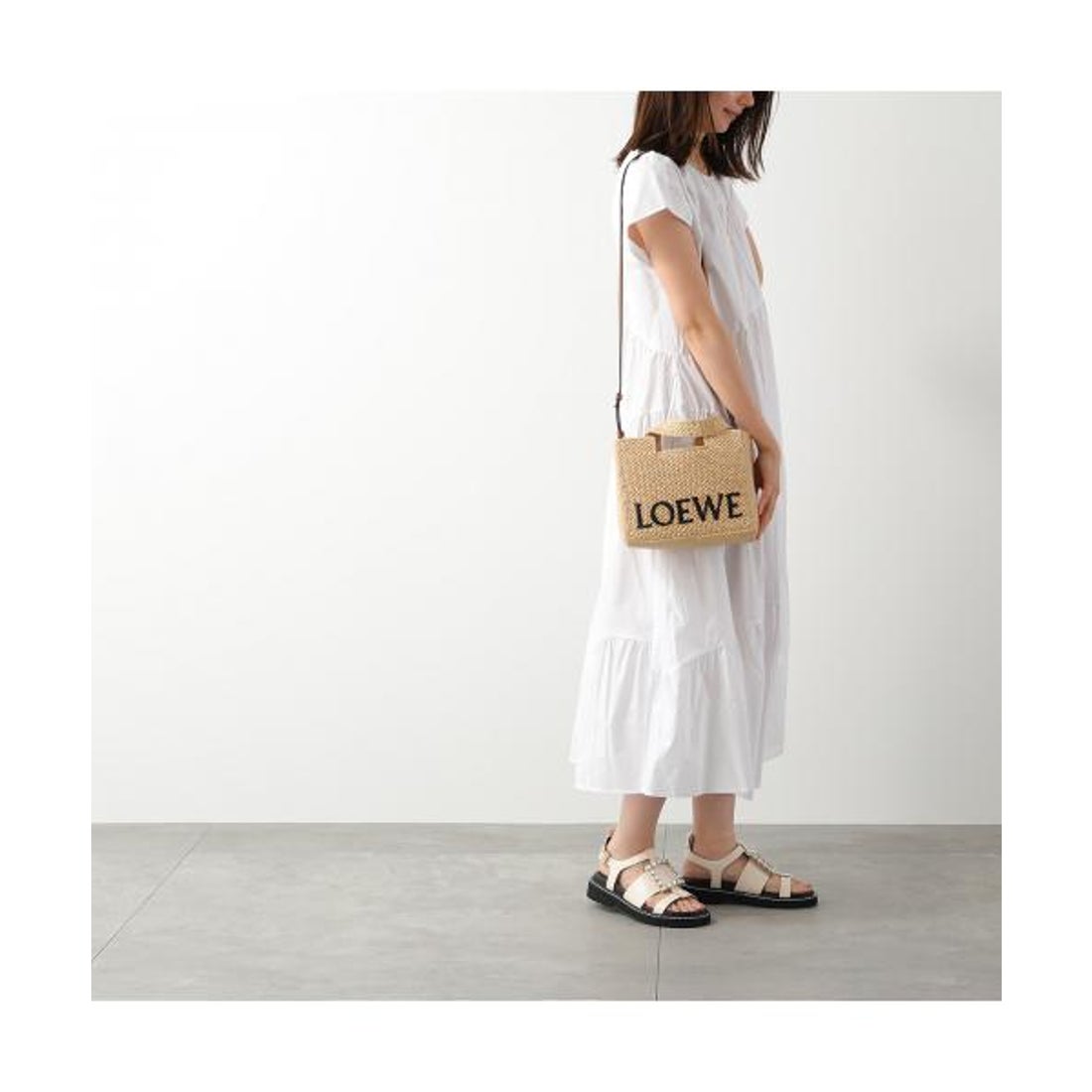 ロエベ LOEWE LOEWE かごバッグ A685B59X03 ミニトート ラフィア