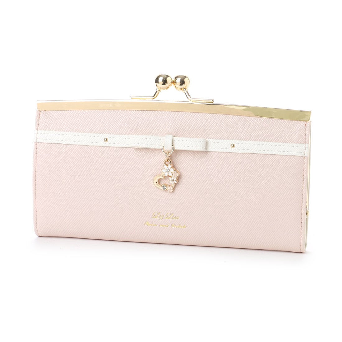 リズリサ LIZ LISA バニラ スウィングハートチャーム付きがま口長財布