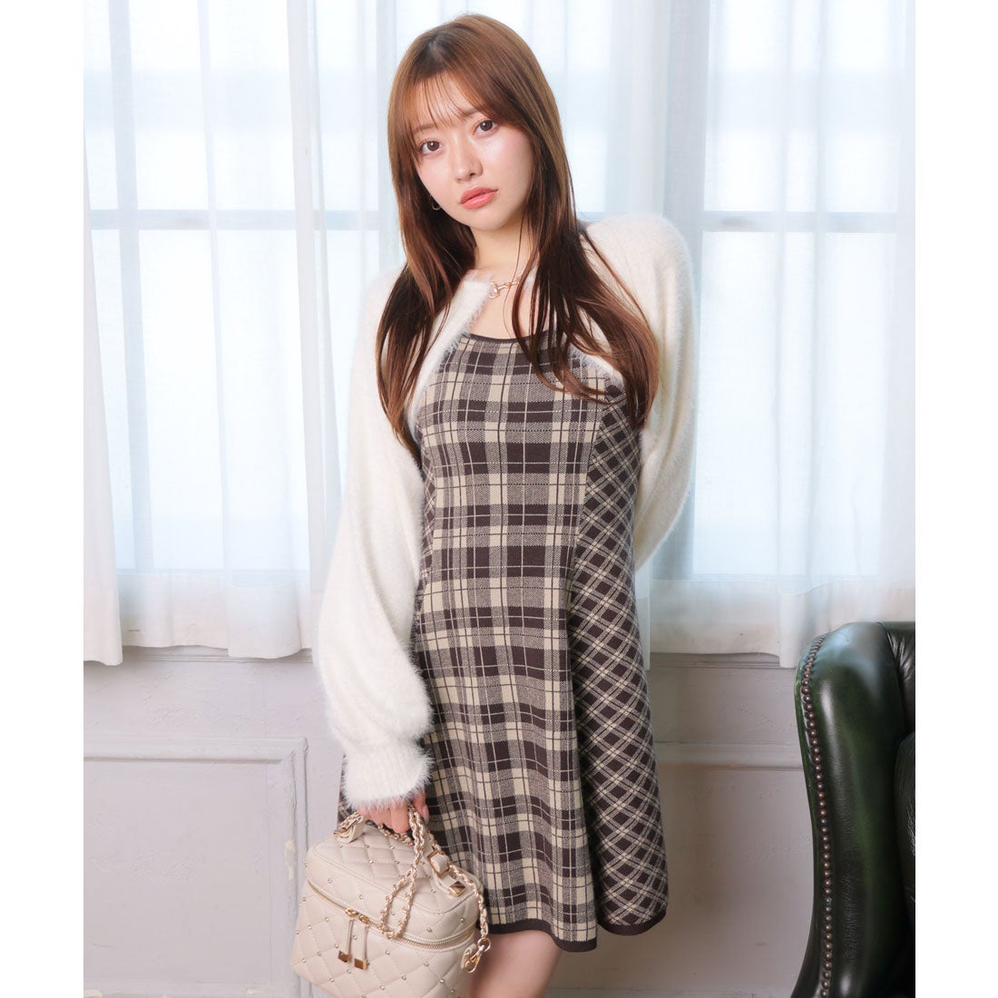 リップサービス LIP SERVICE 【形が選べる】フェザーチェック