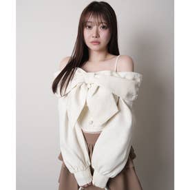 リップサービス LIP SERVICE リボンオフショルロングスリーブトップス