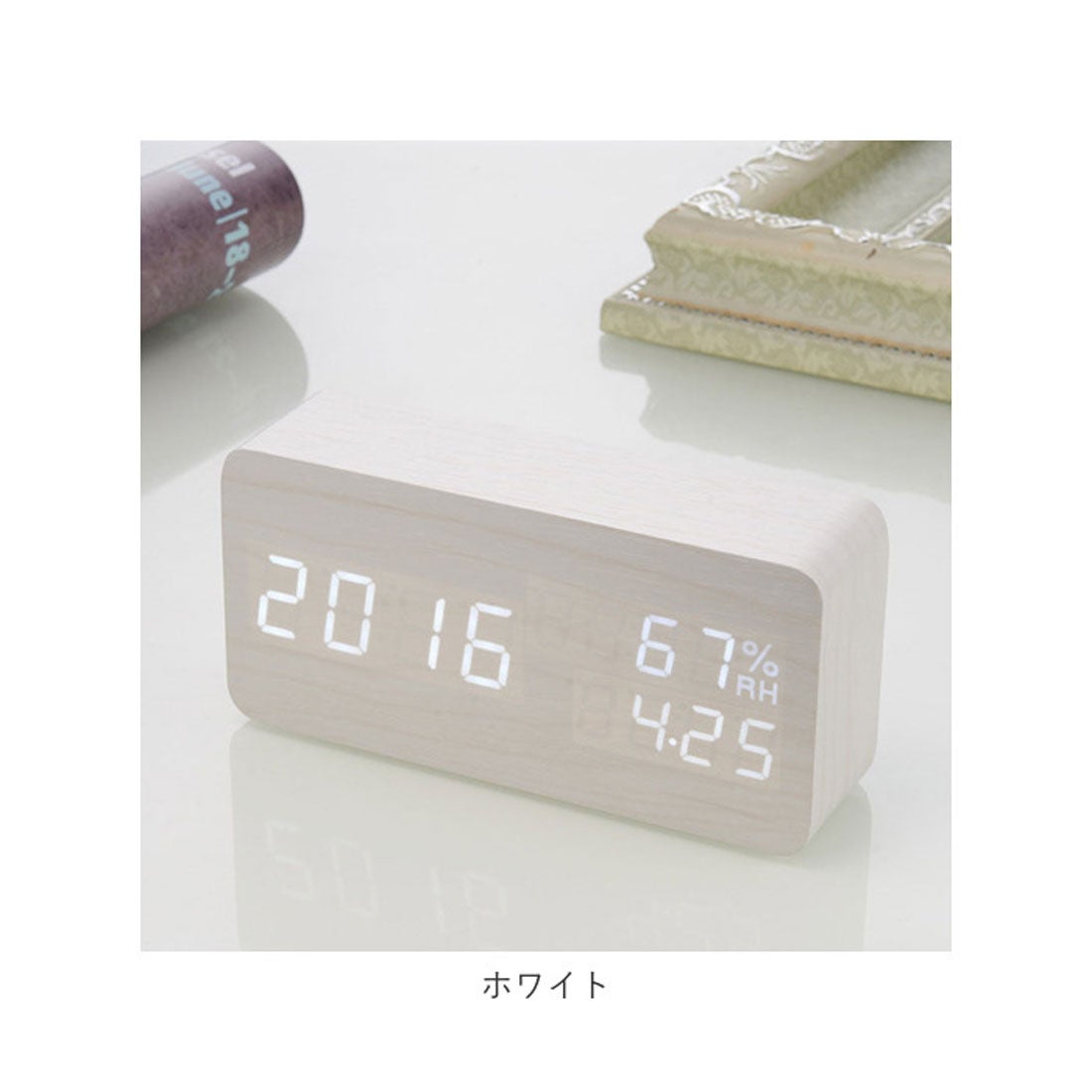 バックヤードファミリー BACKYARD FAMILY デジタル時計 おしゃれ 木目