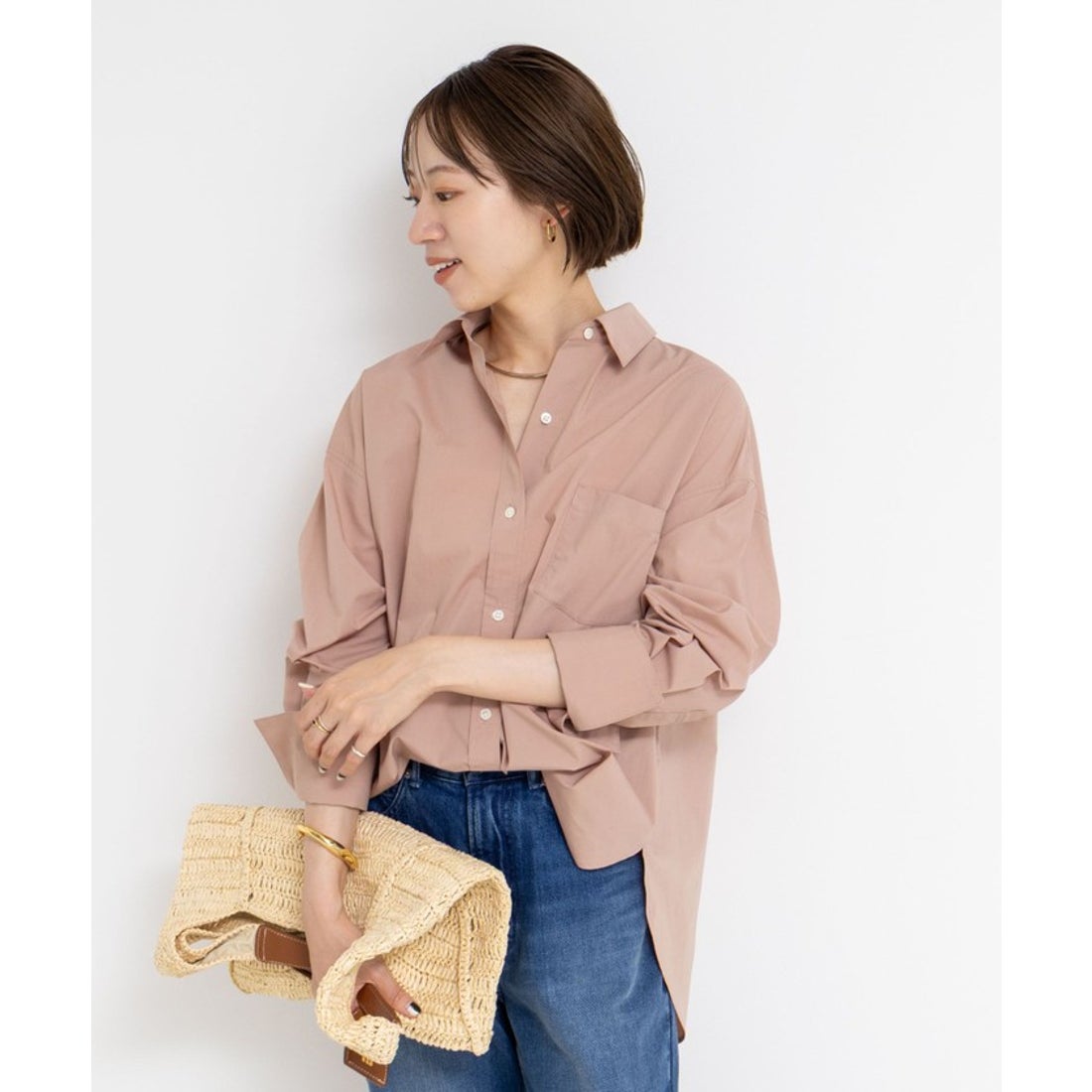 ノーリーズソフィー NOLLEY'S sophi タイプライター2WAYシャツ