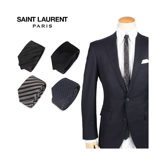 サンローラン パリ SAINT LAURENT PARIS ネクタイ メンズ TIE