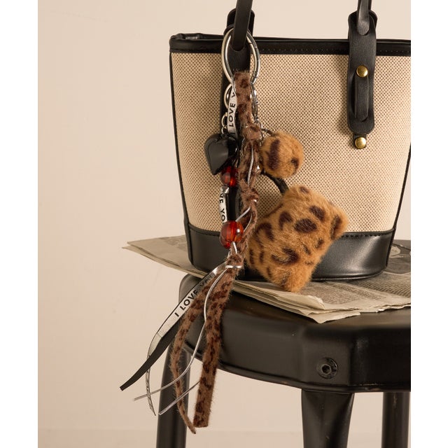 セットアップセブン SETUP7 アニマル柄バッグチャーム キーホルダー