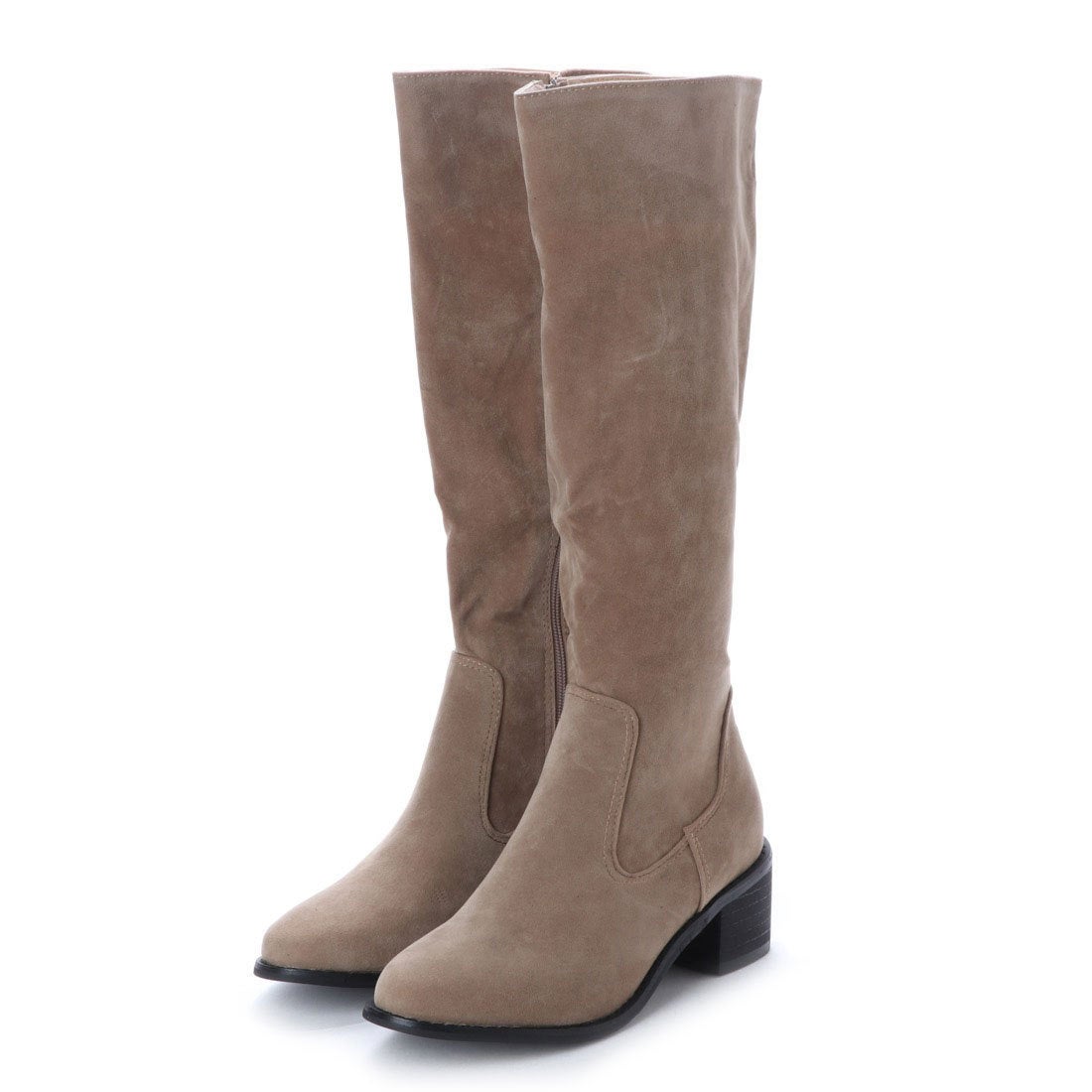 スタイルブロック STYLEBLOCK スエードロングブーツ （ベージュ