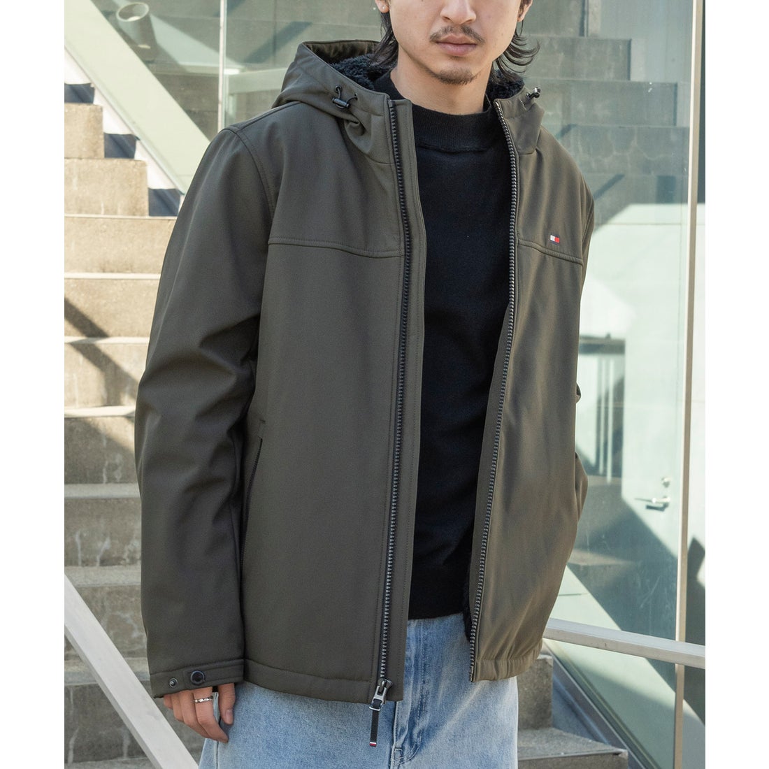 トミー ヒルフィガー TOMMY HILFIGER SOFTSHELL HOODY W SOFT SHERPA