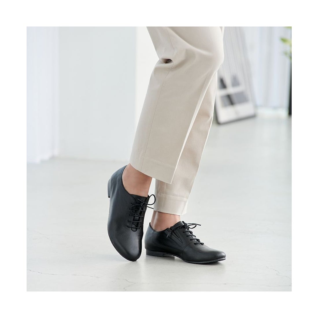 ゾック ZOCCU レースアップシューズ レディース ホワイト 白 本革