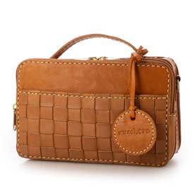 ズッケロ zucchero カウレザー メッシュ ハンドル付きお財布ショルダー