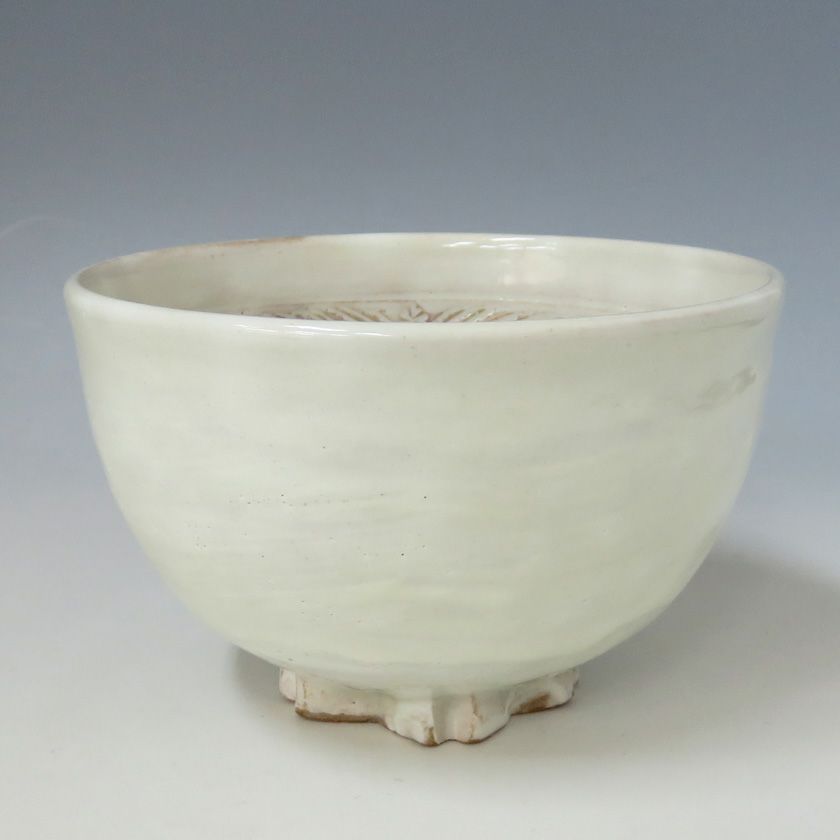 茶道具 抹茶茶碗（まっちゃちゃわん） 茶碗 粉引三島 桜高台 清和窯