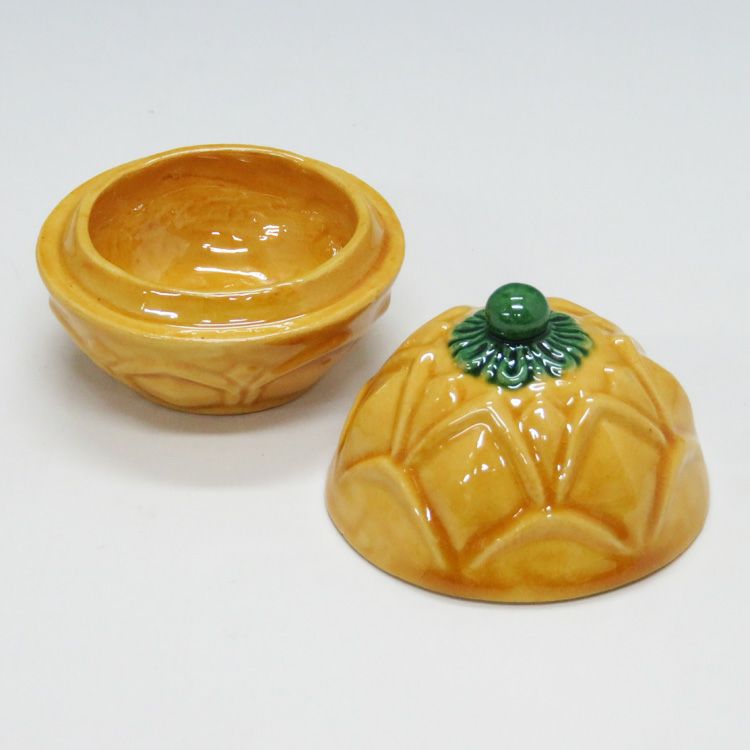 茶道具 香合（こうごう） 香合 交趾 蕗の薹（ふきのとう） 横石嘉助