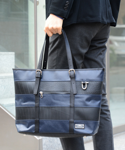 森野帆布コラボ／ボーダートートバッグ | 日本職人が作るメンズ トート