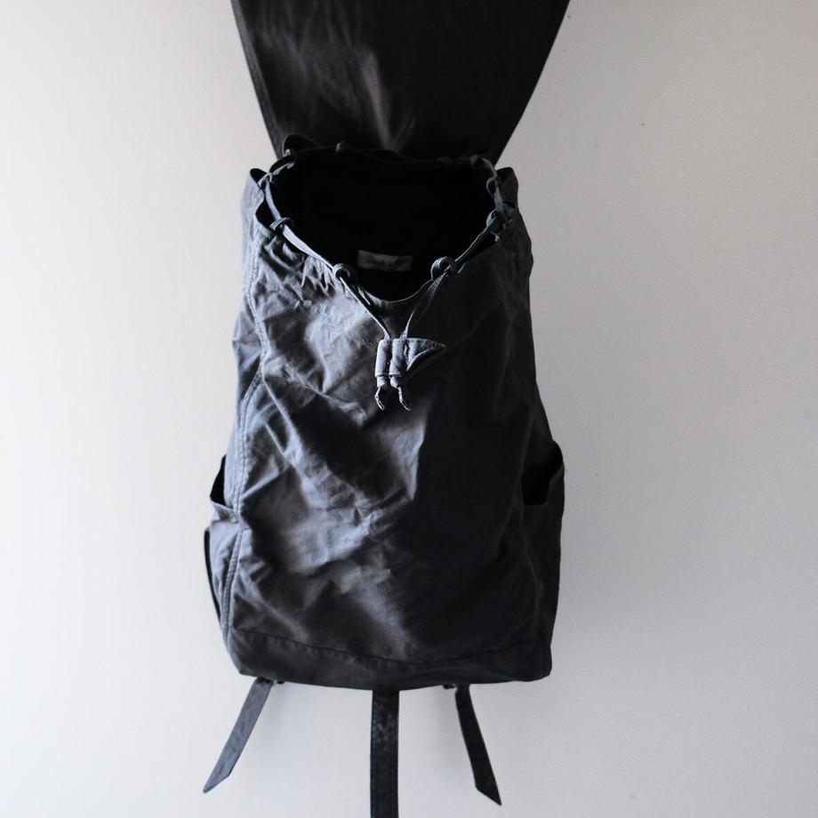 takeshi kanda】キャンバスリュック/墨黒