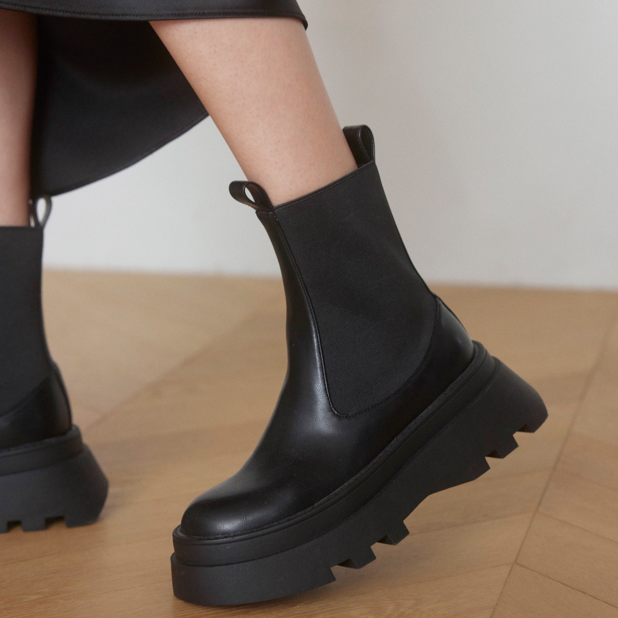 SeaRoomlynn Mould soleサイドゴアショートブーツ Lサイズ