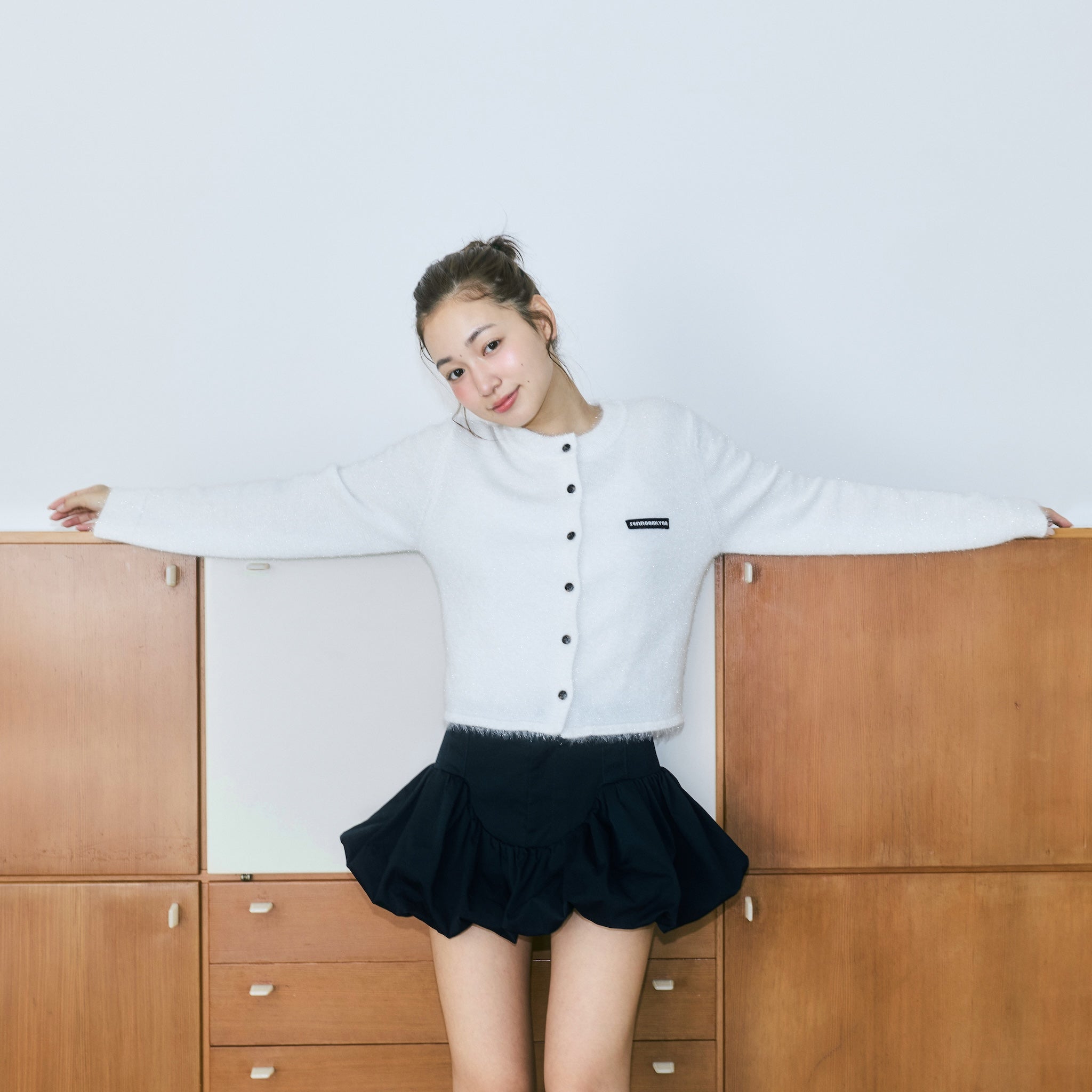 Glitter Yarn Knitカーディガン