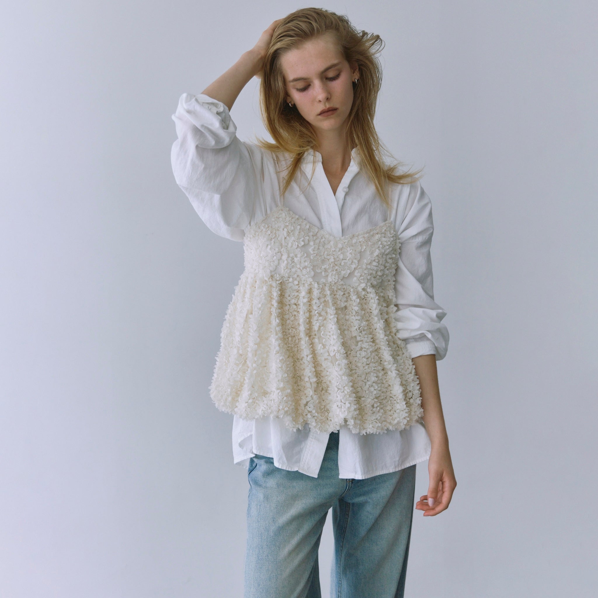 Petal Tulleペプラムキャミソール