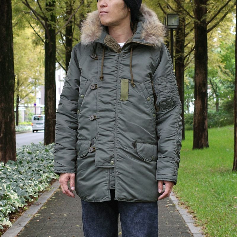 AVIREXアビレックス コート カーキ L ライナー モッズ AVIREX USA 70s