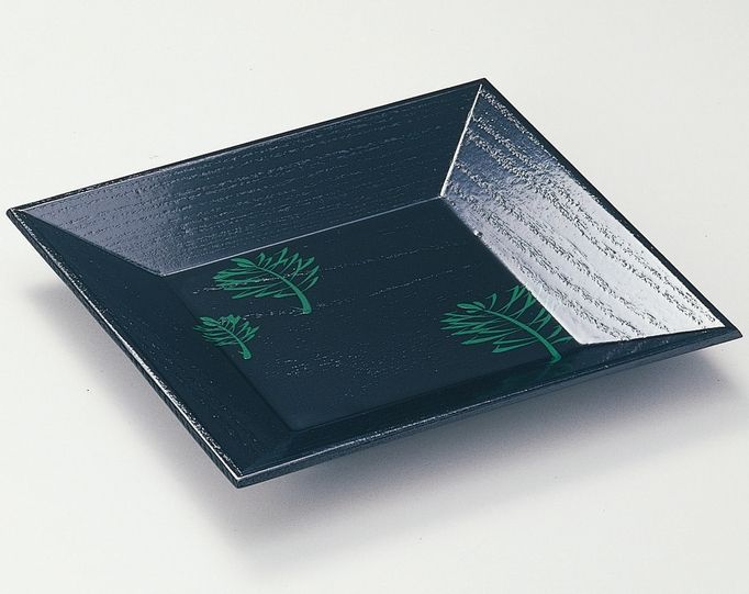 通販販売【茶道具】 四方盆 若松 而妙斎好 *菓子盆*干菓子器*茶道道具