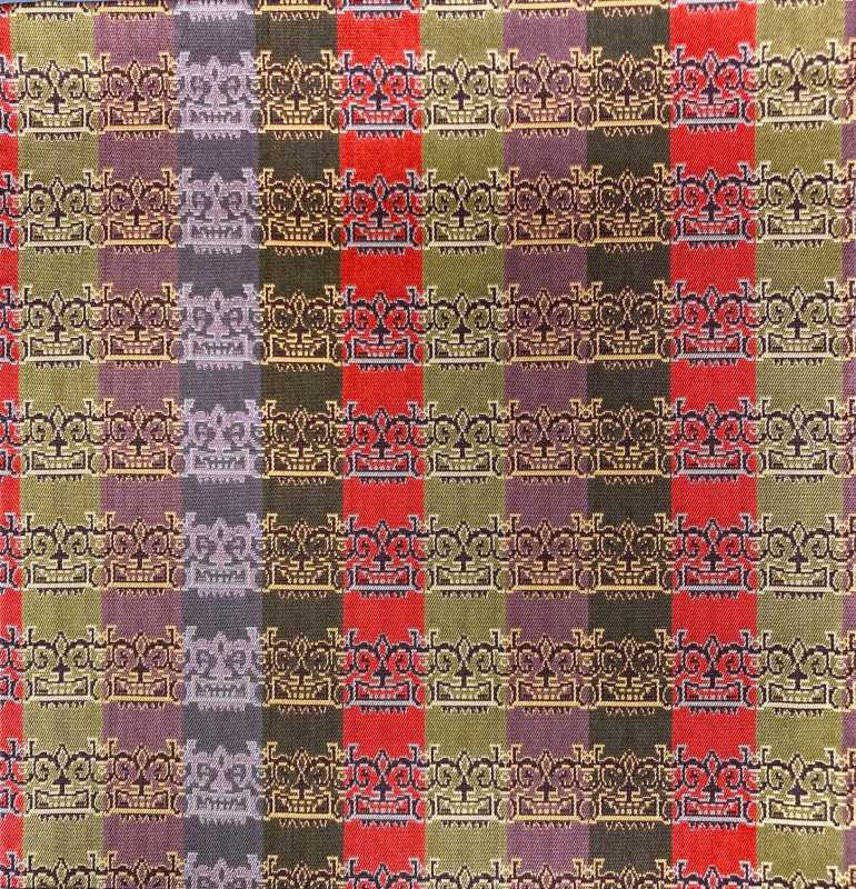 茶道具】龍村美術織物裂 出帛紗 「獅噛文長斑錦」 *正絹*出袱紗*出服紗*