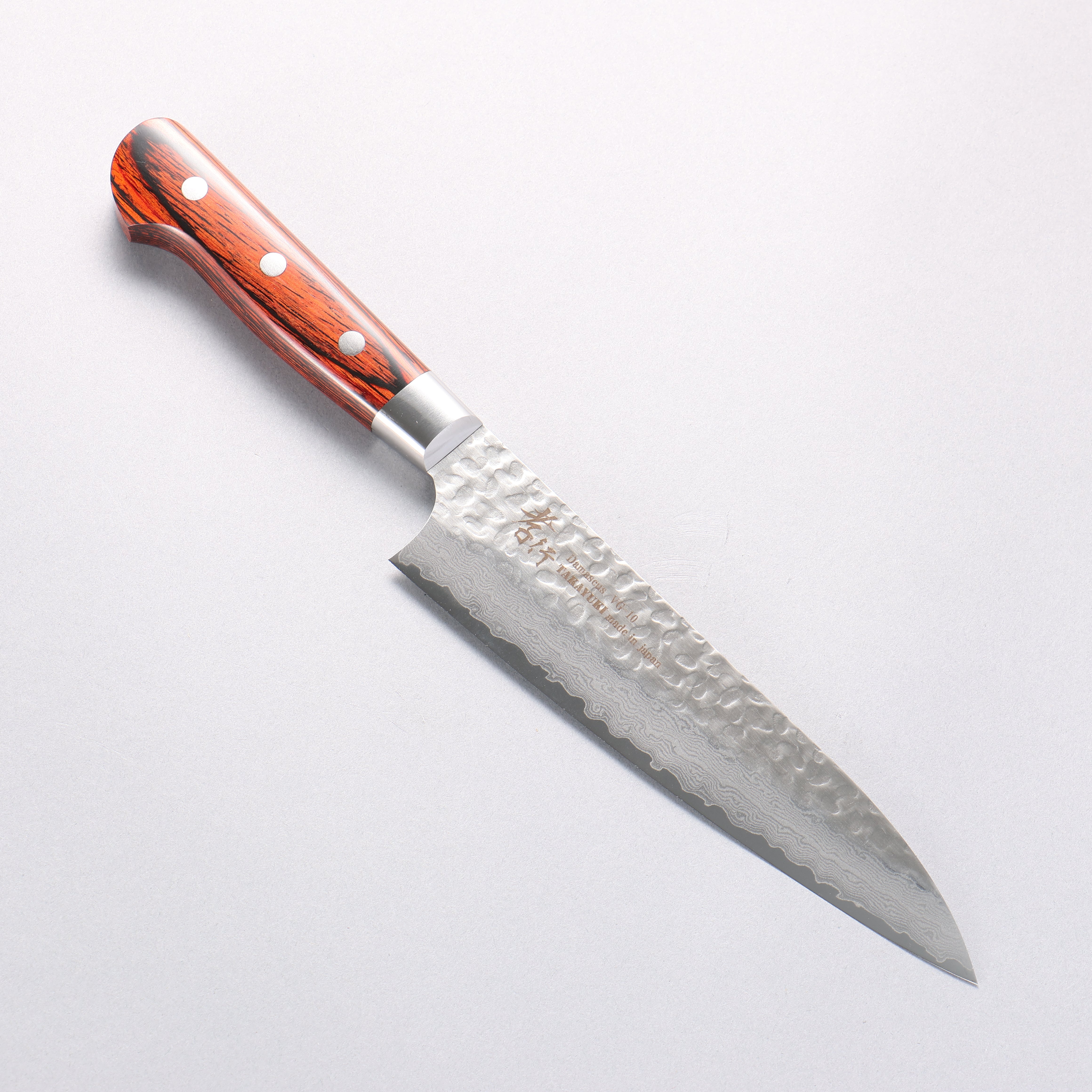 堺 孝行 VG10 33層 ダマスカス 牛刀包丁 180mm マホガニー柄 – 清助