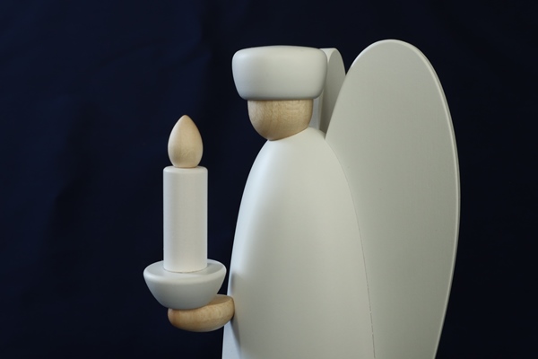 光の天使小 白 – ドイツ・ザイフェンの木のおもちゃ seiffen