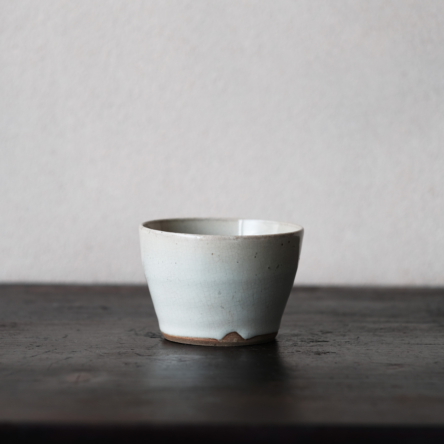 大堀相馬焼 緑釉流文蕎麦猪口 | 骨董と詩学 Antique & Poetics | 蛇韻律