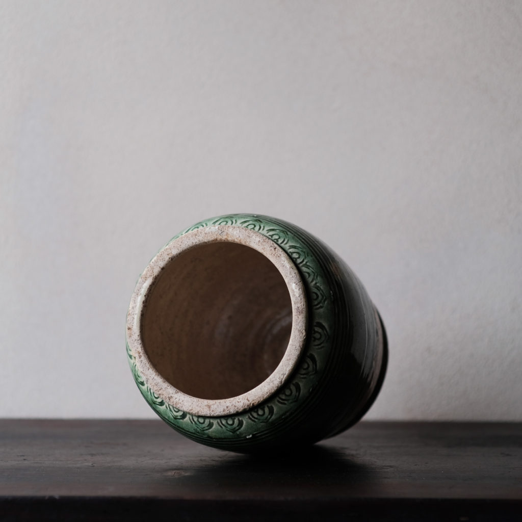 瀬戸 ルス織部 掛分壺 | 骨董と詩学 Antique & Poetics | 蛇韻律