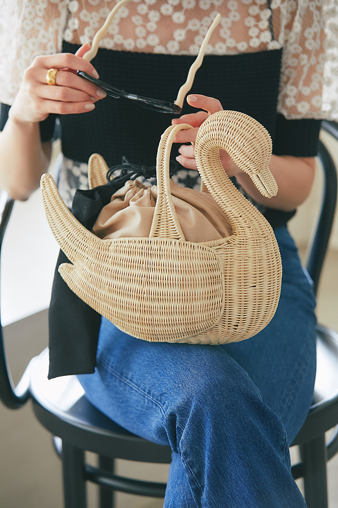 FEATURE- Belt Rattan Mini Bag / Swan Rattan Bag｜seventen