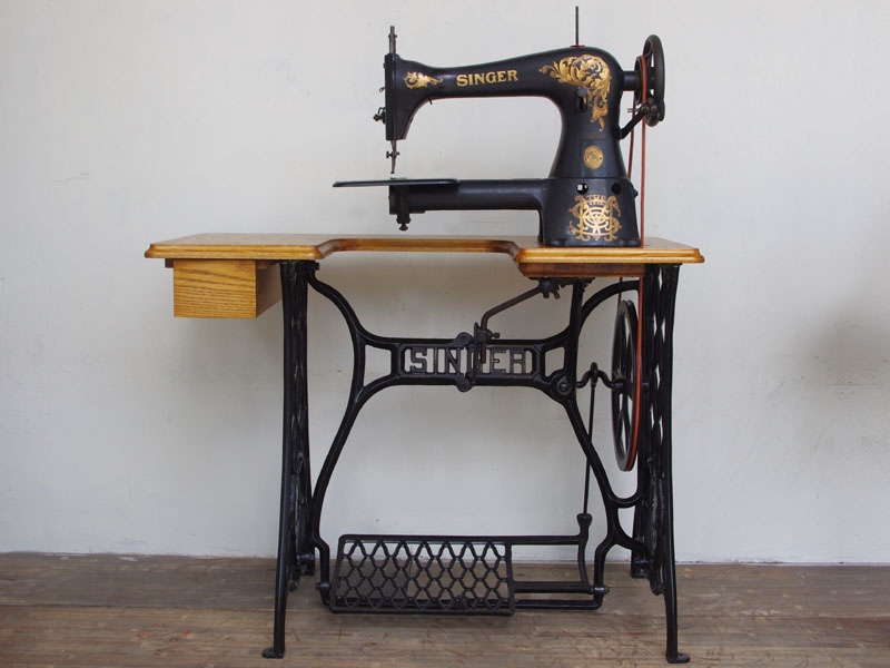 No.320 SINGER 17-1 シンガー製 腕ミシン 足踏みミシン：アンティーク