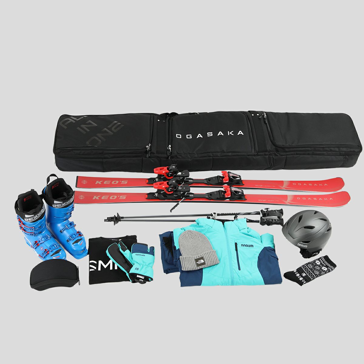 OGASAKA オガサカ スキー バッグ・ケース オールインワン メンズ