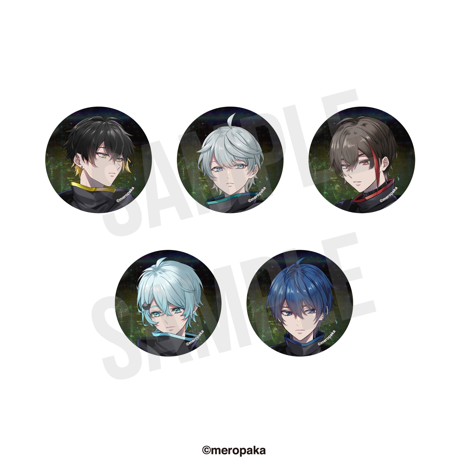 12月下旬以降順次発送予定】めろぱか ランダム缶バッジ 冬グッズ2024