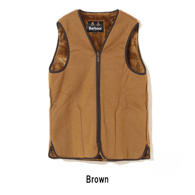 Barbour バブアー SL FRONT ZIP FUR LINER VEST スリムフィット