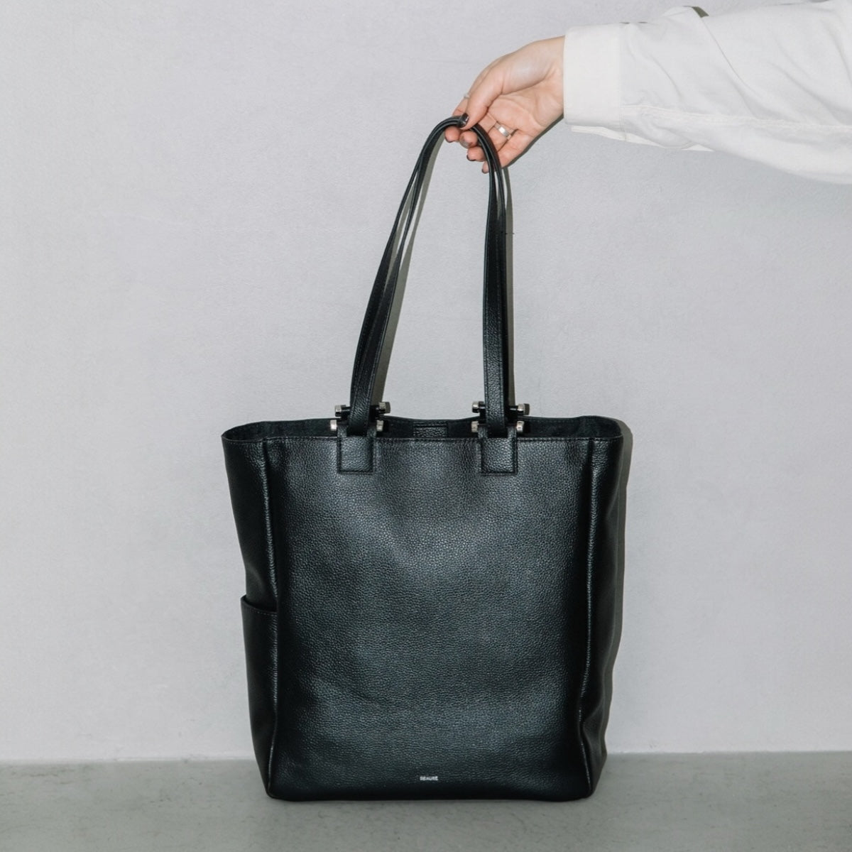 トートバッグ Beaure ビュレ ダブルハンドル A4 カウレザー レディース